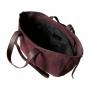- Bordowa zamszowa torebka shopper burgund ZAMSZ NATURALNY Vera Pelle