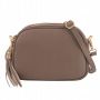 -30% Vera Pelle - cappuccino taupe listonoszka ze skóry torebka włoska skóra