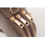 -30% Vera Pelle - cappuccino taupe listonoszka ze skóry torebka włoska skóra
