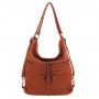 -25% camel ruda torebka plecak worek Gallantry 2w1 A4 torba