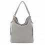 -20% SZARA TOREBKA ZE SKÓRY WOREK SHOPPER SKÓRA A4