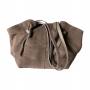 - Cappuccino fango zamszowa torebka shopper ZAMSZ NATURALNY Vera Pelle